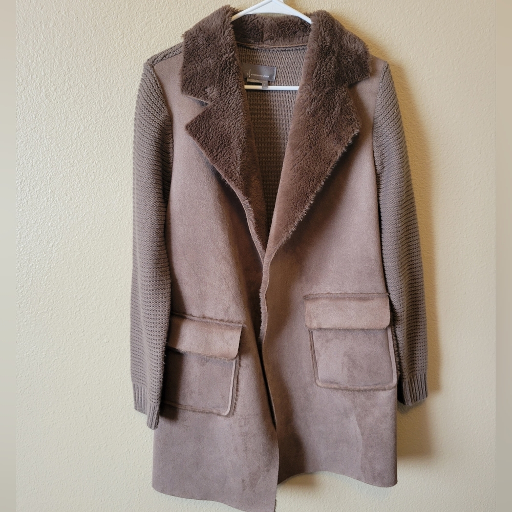Anthropologie Piper Sweater Coat Brown, S